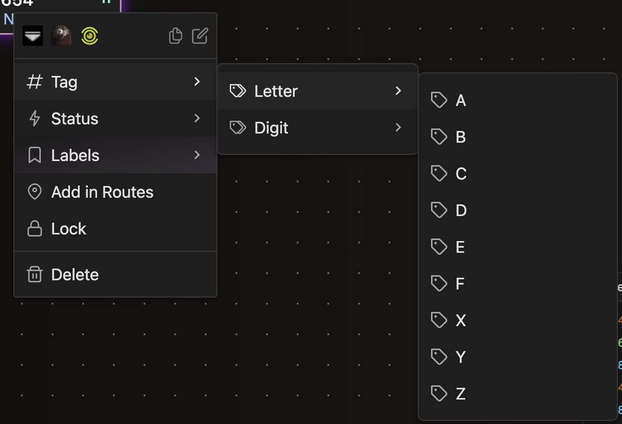 Tags and labels on systems